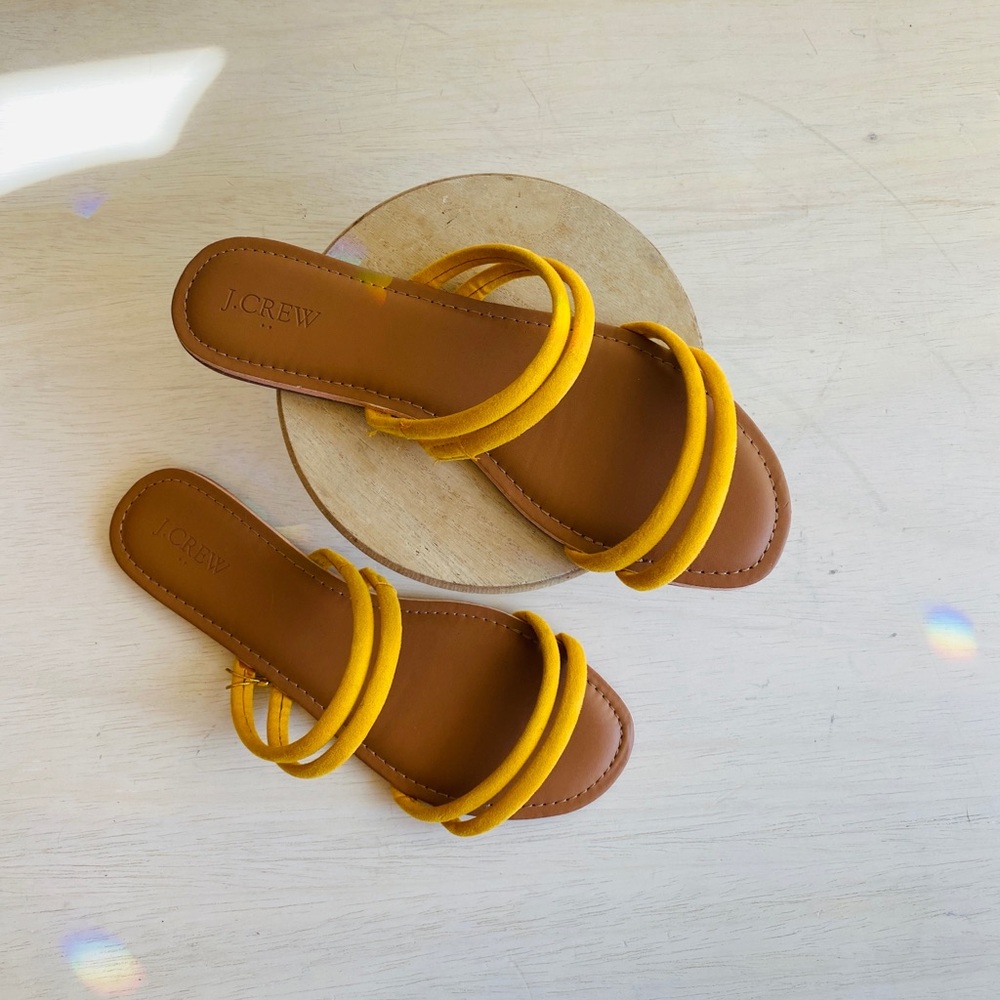 J Crew Marigold Slides